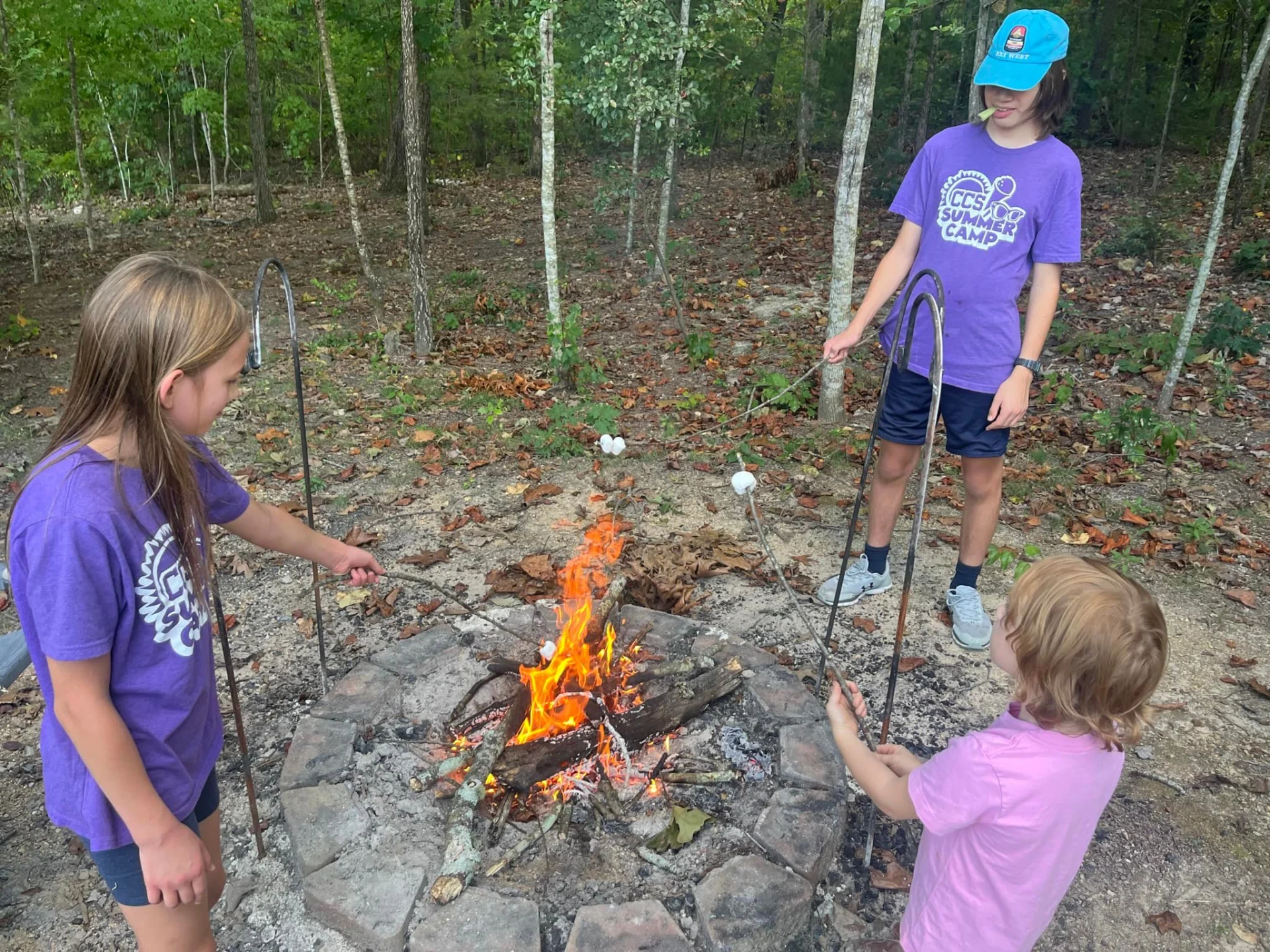 roasting marshmallows